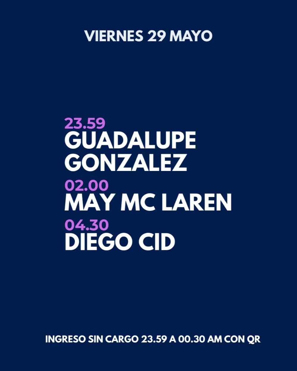 Diego Cid | Guadalupe Gonzalez | May Mc Laren